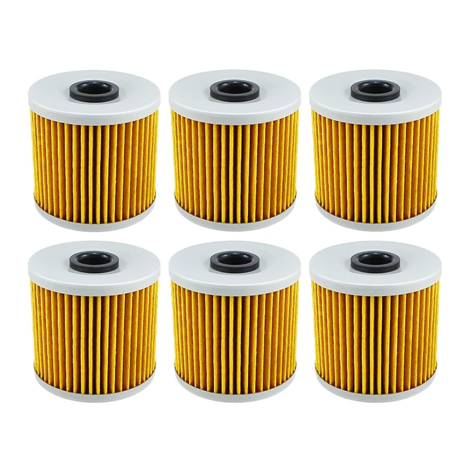 2/4/6 Stück Motorrad-Ölfilter for KL250 KL600 KL650 Tengai 650 KLR250 KLR600 KLR650 Camo KLR 650 KLX650 KLX650R(6pcs-yellow) von QOFBRYXLV