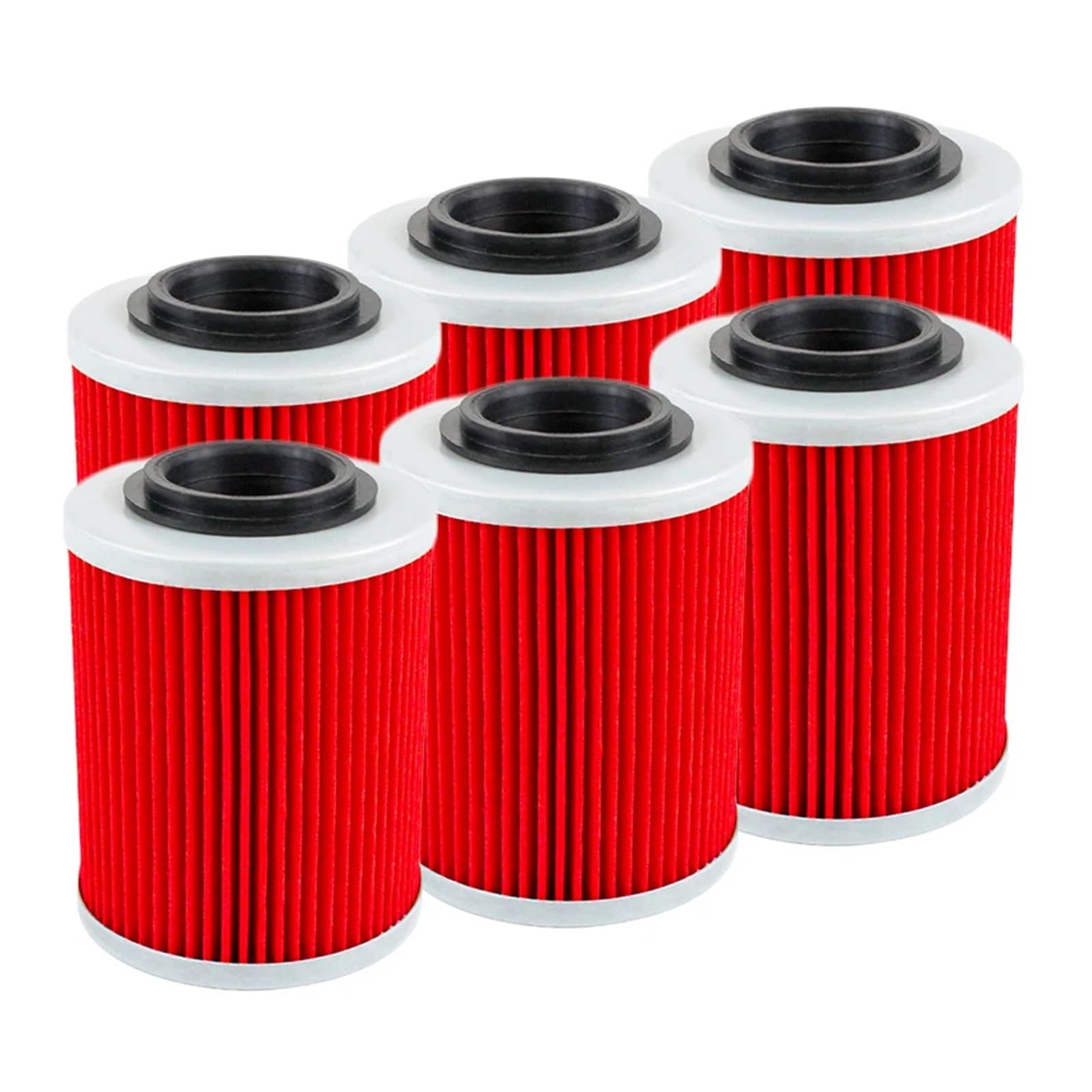 2/4/6 Stück Motorrad-Ölfilter for Outlander MAX 330 400 L 450 500 570 650 Renegade 800 850 1000 800R 1000R(6pcs-red) von QOFBRYXLV