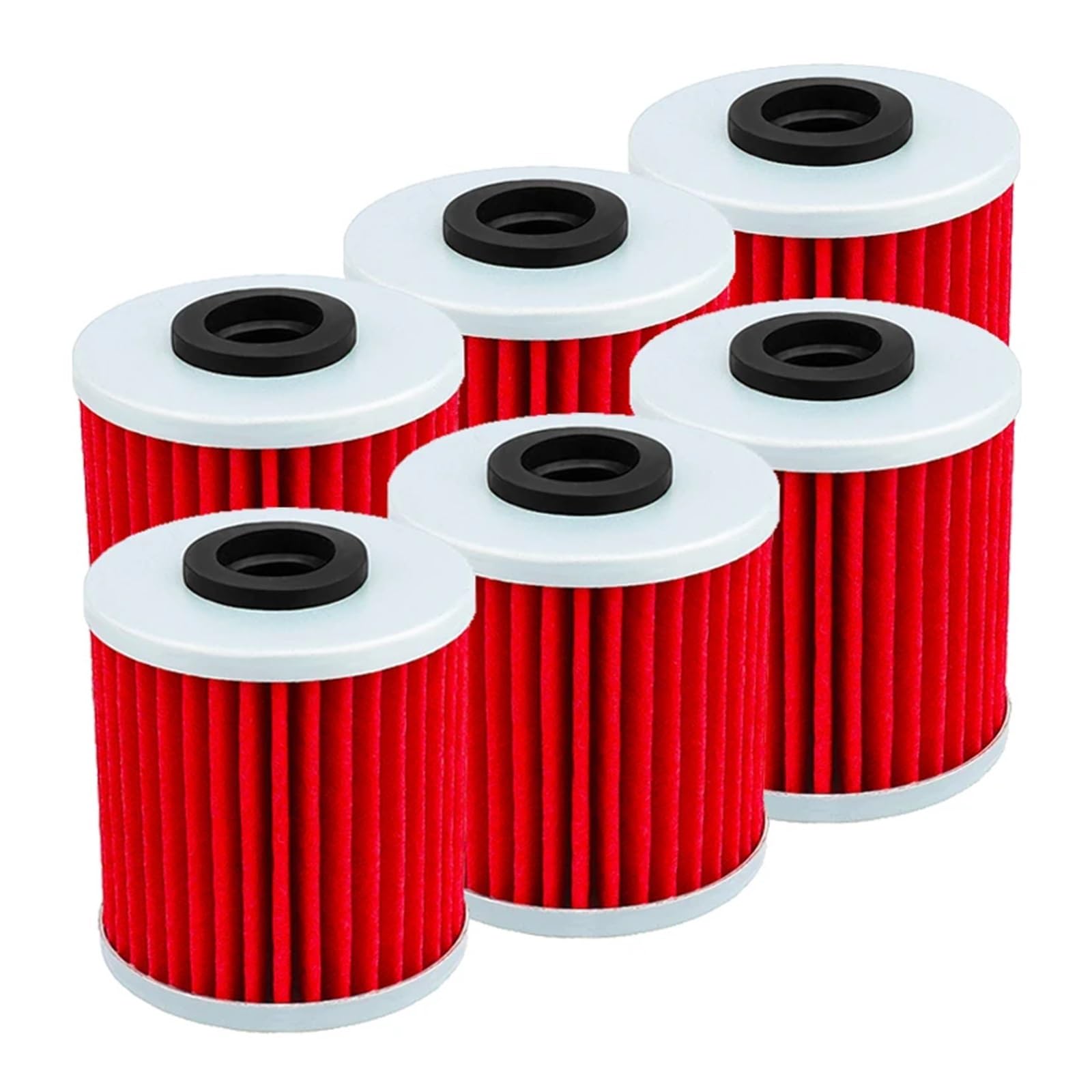 2/4/6 Stück Motorradteile Ölfilter for KX250 KX250F KX250X 2004–2023 KX450 KX450F KX450X KX450SR 2016–2023(6pcs-red) von QOFBRYXLV