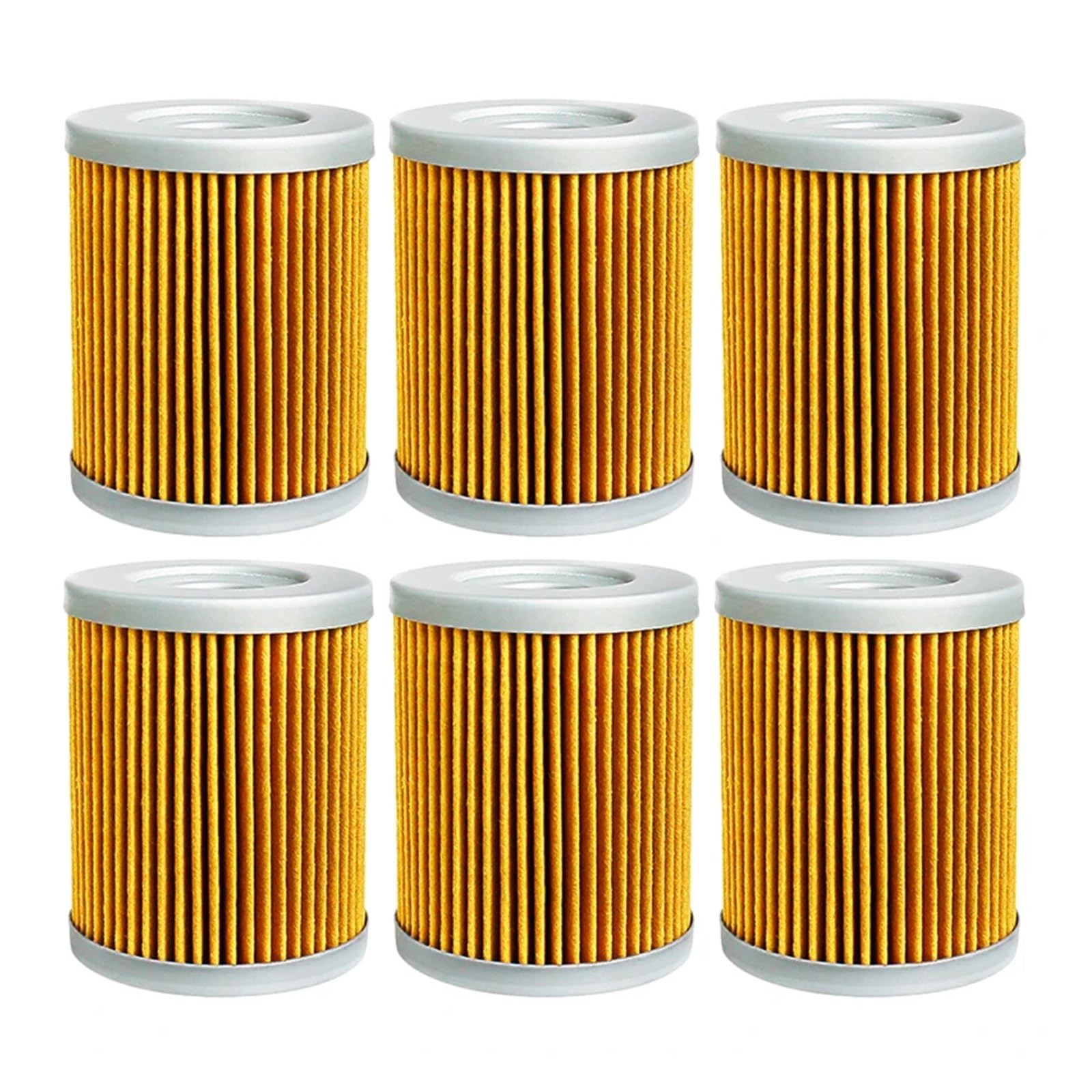 2/4/6 Stück Motorradteile Ölfilter for Maxsym 400 400I 2011 2012-2015 600 600I 2016 for KLX125 KH125 2003-2006(6pcs-yellow) von QOFBRYXLV