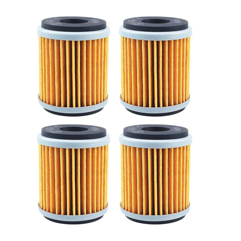 Motorrad-Ölfilter for MT125 YZF R125 R15 VP125 YP125 Xmax XG250 XT250 YBR250 CZD300 T110 Crypton Tricity 292(4pcs-yellow) von QOFBRYXLV