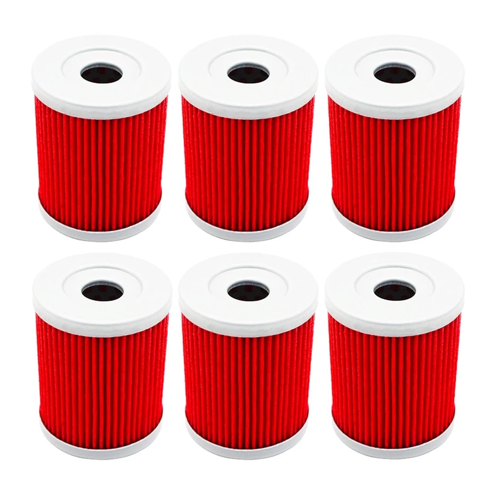 Motorrad-Ölfilter for Quadsport LT160 LTZ250 Quadrunner LT230 LTF230 LT250 LT300E LTF160 Ozark LTF 250 LTF300(6pcs-red) von QOFBRYXLV