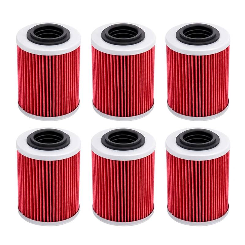 Motorrad-Ölfilterreiniger for 1000 X3 RR R Turbo Spark Up Rotax 900 HO ACE 420956123 420956120(6 Pcs) von QOFBRYXLV