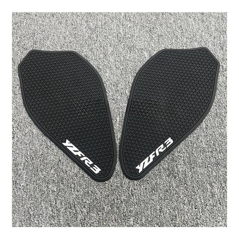 Motorrad Tank Pad Aufkleber Pad Für YZF-R3 Seite Kraftstoff Tank Pad Tank Pad Schutz Aufkleber Knie Grip Traktion Pad Für Ya&maha YZF R3 2019 2020 2021 2022 2023 von QOFYCNSKGF