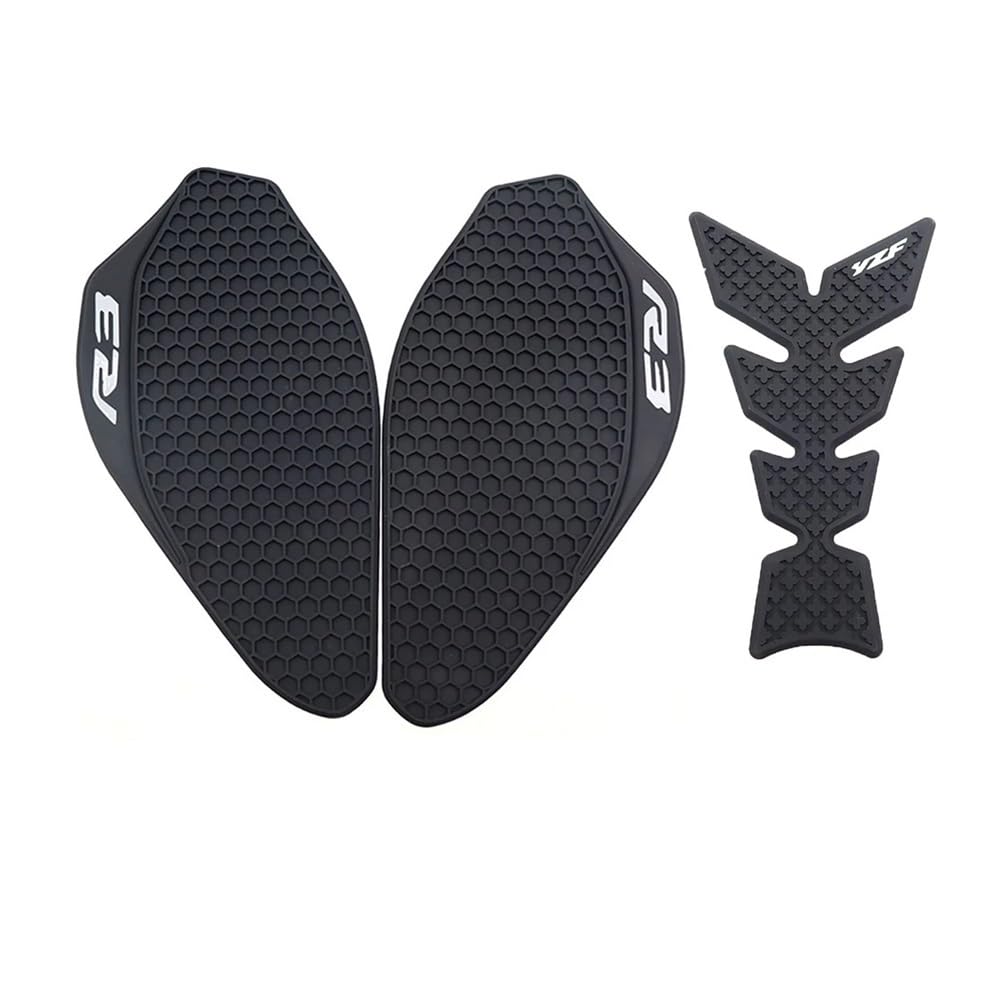 Motorrad Tank Pad Aufkleber Pad Für Ya&maha YZF-R3 YZF R3 YZFR3 2019-2023 Motorrad Seite Kraftstoff Tank Pad Schutz Aufkleber Aufkleber Knie Grip Tank Traktion Pads von QOFYCNSKGF