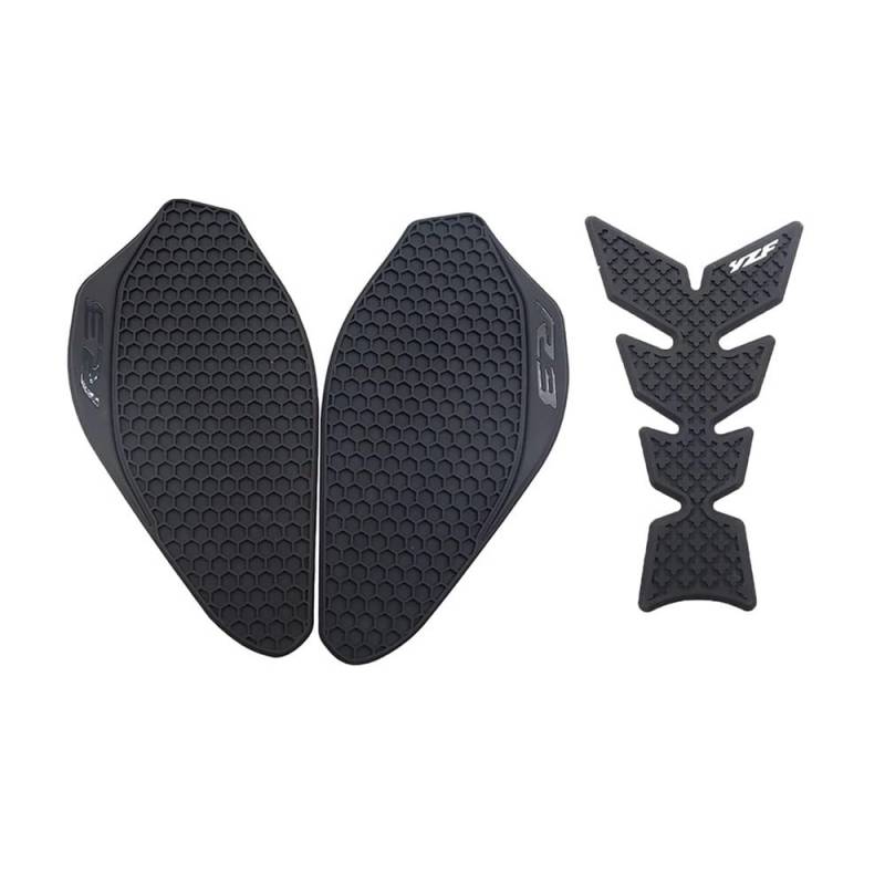 Motorrad Tank Pad Aufkleber Pad Für Ya&maha YZF-R3 YZF R3 YZFR3 2019-2023 Motorrad Seite Kraftstoff Tank Pad Schutz Aufkleber Aufkleber Knie Grip Tank Traktion Pads von QOFYCNSKGF