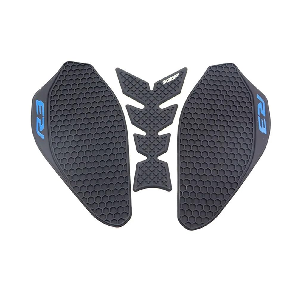 Motorrad Tank Pad Aufkleber Pad Für Ya&maha YZF-R3 YZF R3 YZFR3 2019-2023 Motorrad Seite Kraftstoff Tank Pad Schutz Aufkleber Aufkleber Knie Grip Tank Traktion Pads von QOFYCNSKGF