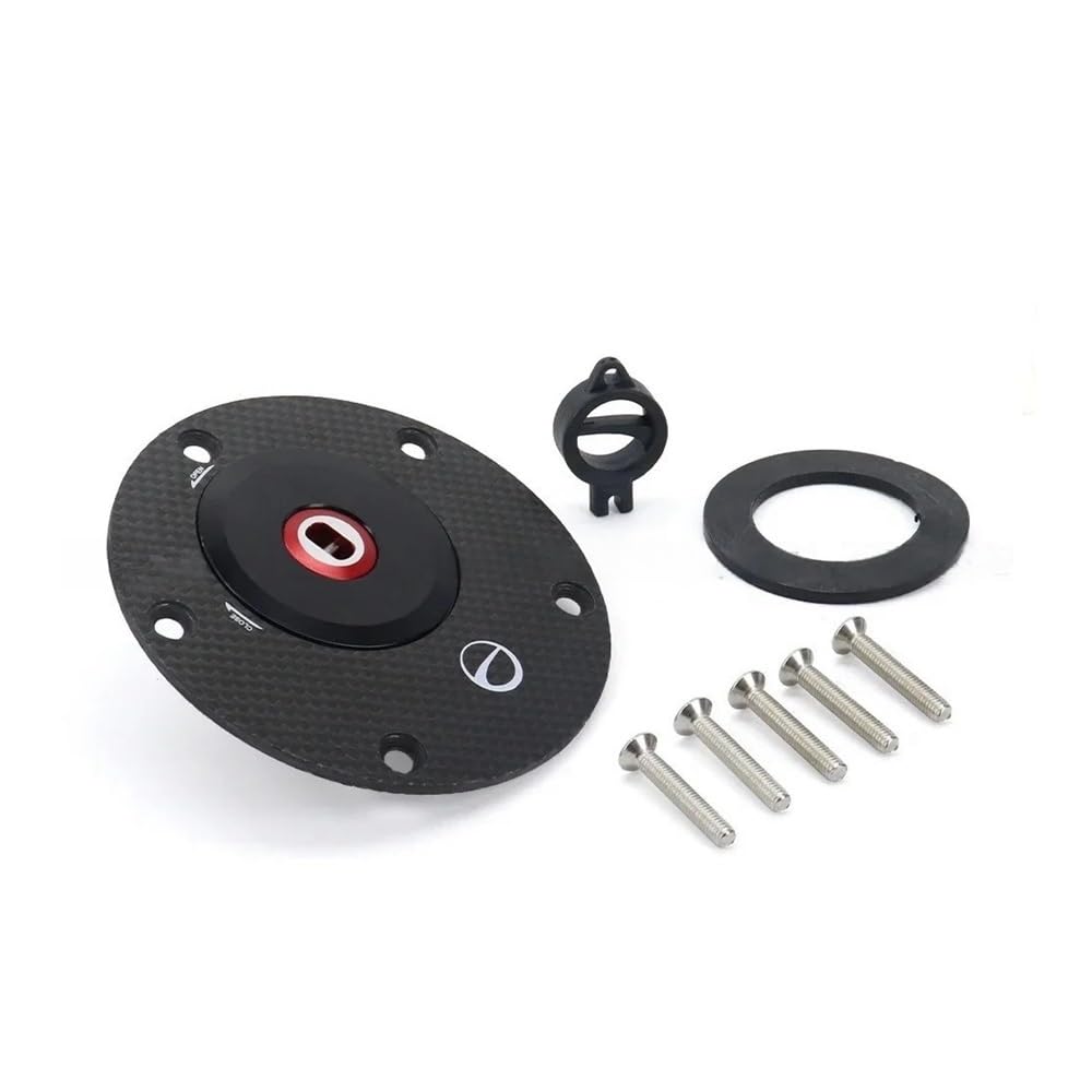 Motorrad Tankdeckel Für Du&Cati Für Panigale V4 V2 Für Streetfighter SP 1299 1199 959 899 Quick Release Anti-Diebstahl Lock Cover Kit Kraftstoff Tank Kappe von QOFYCNSKGF