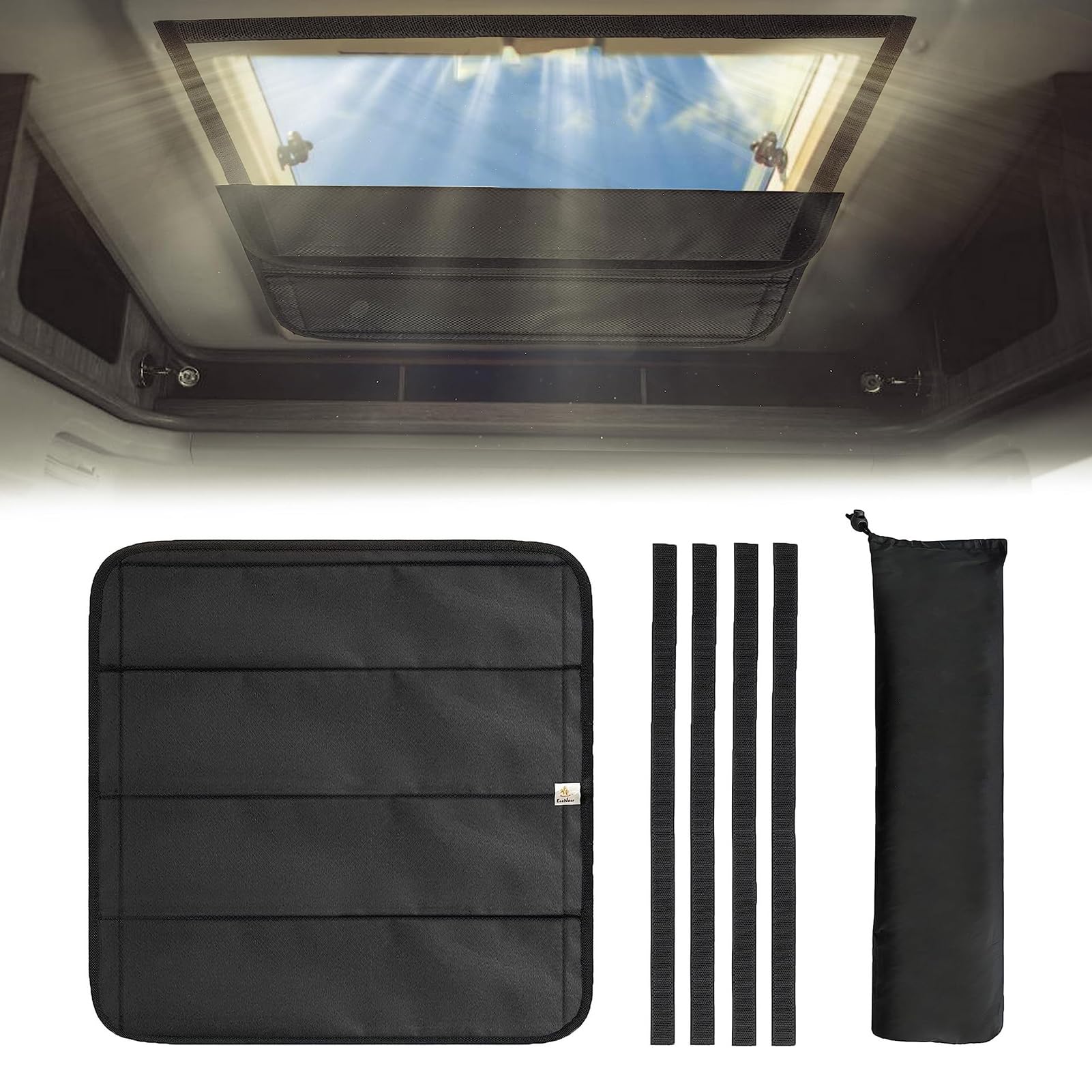 QOKLIYUI Maxxair Lüftungsabdeckung für Wohnmobilfenster, Magnetverschluss, mit wasserdichtem Oxford Stoff, Wohnmobil Lüftungsabdeckungen für den Innenbereich von Wohnmobilen, 41 * 41 Magnete QOKLIYUI Maxxair Lüftungsabdeckung für Wohnmobilfenster, Magnetverschluss, mit wasserdichtem Oxford Stoff, Wohnmobil Lüftungsabdeckungen für den Innenbereich von Wohnmobilen, 41 * 41 Magnete von QOKLIYUI