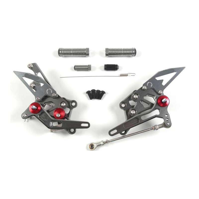 Fußstützen Zubehör Verstellbare Fußstütze Für Yam&aha R3 R25 YZF-R25 2015-2023 2018 2019 2020 Fußrasten Hinten Sets Fußrastenanlage Aluminium von QOPUYNH