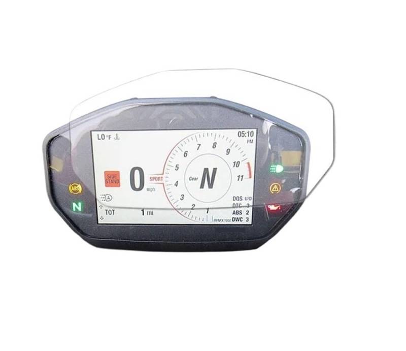 Instrumentenmembran Für DU&Cati Hypermotard 950 2019-2021 2020 Motorrad Instrument Cluster Kratzschutz Film Dashboard Screen Protector von QOPUYNH