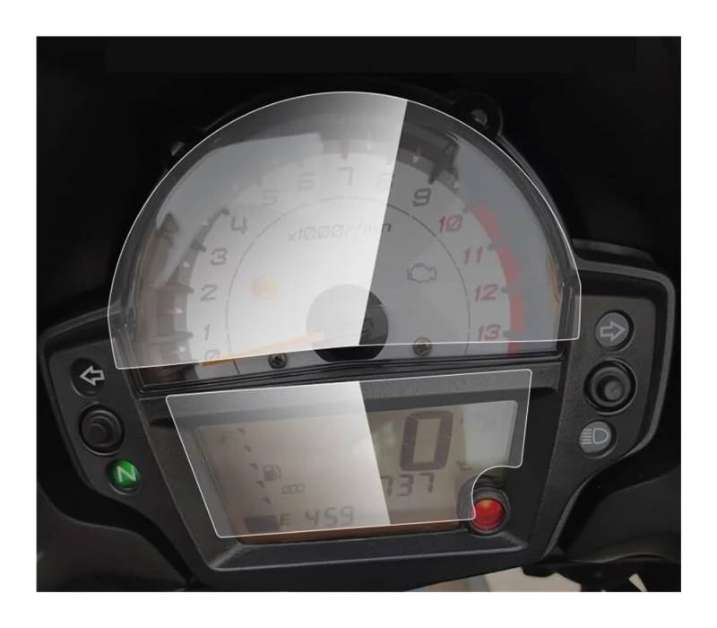 Instrumentenmembran Für KA&WASAKI ve&rsys 650 VE&RSYS650 2016-2021 Motorrad Dashboard Instrument Tacho Film Screen Protector Aufkleber von QOPUYNH