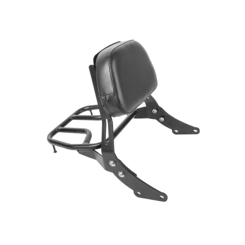 Rückenlehne Gepäckträger Motorrad-Rückenlehne Sissy Bar Mit Abnehmbarer Gepäckhalterung, Beifahrerarmlehnenhalter Für Bonneville T100 T120 2017-2021 von QOPUYNH