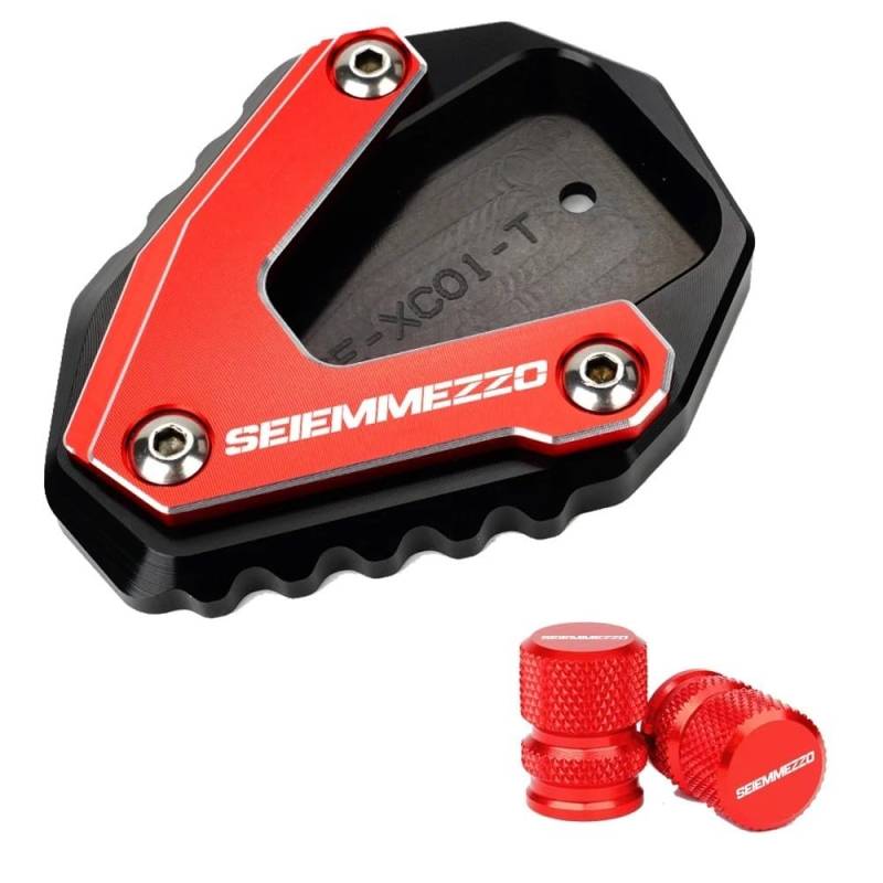 Seitenständer Platte Für Moto Morini SEIEMMEZZO SCR STR 650 2023 Motorrad Zubehör Ständer Fuß Seite Stehen Enlarger Pad Reifen Ventil Kappen von QOPUYNH