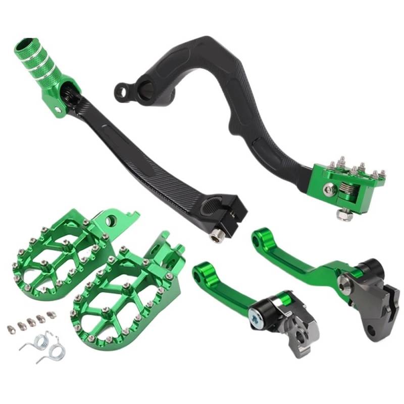 Shifter Pedal Links Getriebe Motorrad CNC Shifter Shift Fuß Bremse Kupplung Pedal Hebel Fußrasten Stützen Für Kaw&asaki Für KX250F 2006-2018 Für KX450F 2009-2018 von QOPUYNH