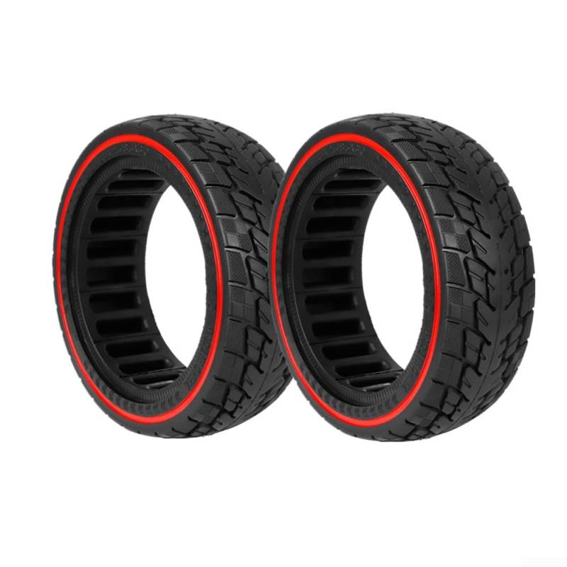 2 Stück 8,5 Zoll Vollreifen, 8 1/2 x 3 Selbstreparatur Reifen Off-Road Rutschfest Pannensicher Elektroroller Reifen, für Dualtron-Mini & Speedway Leger Elektroroller von QOXEZY