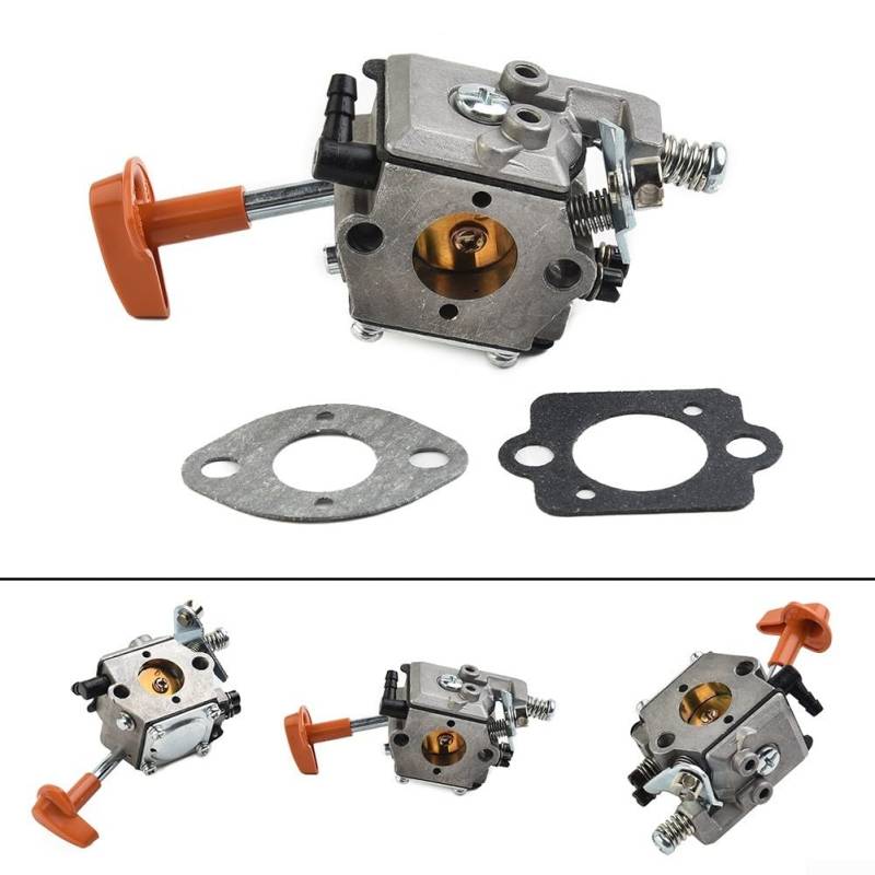 Kompatibler Vergaser für Motorsensen, passend für Modelle wie FS48, FS52 und andere, inklusive 2 Dichtungen von QOXEZY