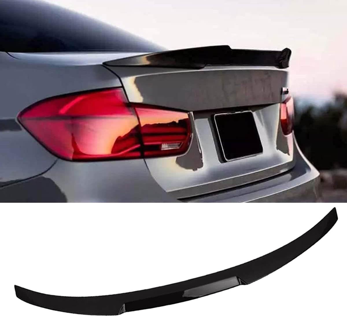 Auto Heckspoiler für BMW 3 Series 320i 328i 335i F30 F80 Sedan 2012-2017, Auto Heckspoiler Spoiler Auto Heckflügel, Heckspoiler Flügel Dachspoiler Kofferraumspoiler, Dekoration Zubehör von QPDDFG