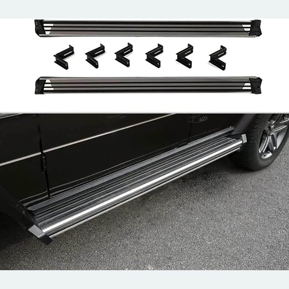 Auto Trittbretter Seitenschweller für Benz G Class W463 G500 G550 G650 G55 G63 G65, Auto Seitenschweller Anticrash Seitentrittleistenpedale, Auto Seitenschürze Seitenrock Body Kit von QPDDFG