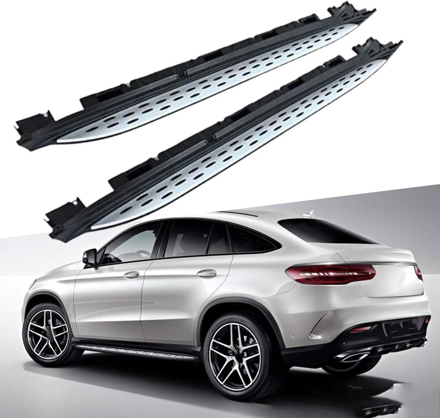 Auto Trittbretter Seitenschweller für Benz GLE C292 GLE43 GLE63 AMG Coupe 2016-2019, Auto Seitenschweller Anticrash Seitentrittleistenpedale, Auto Seitenschürze Seitenrock Body Kit von QPDDFG