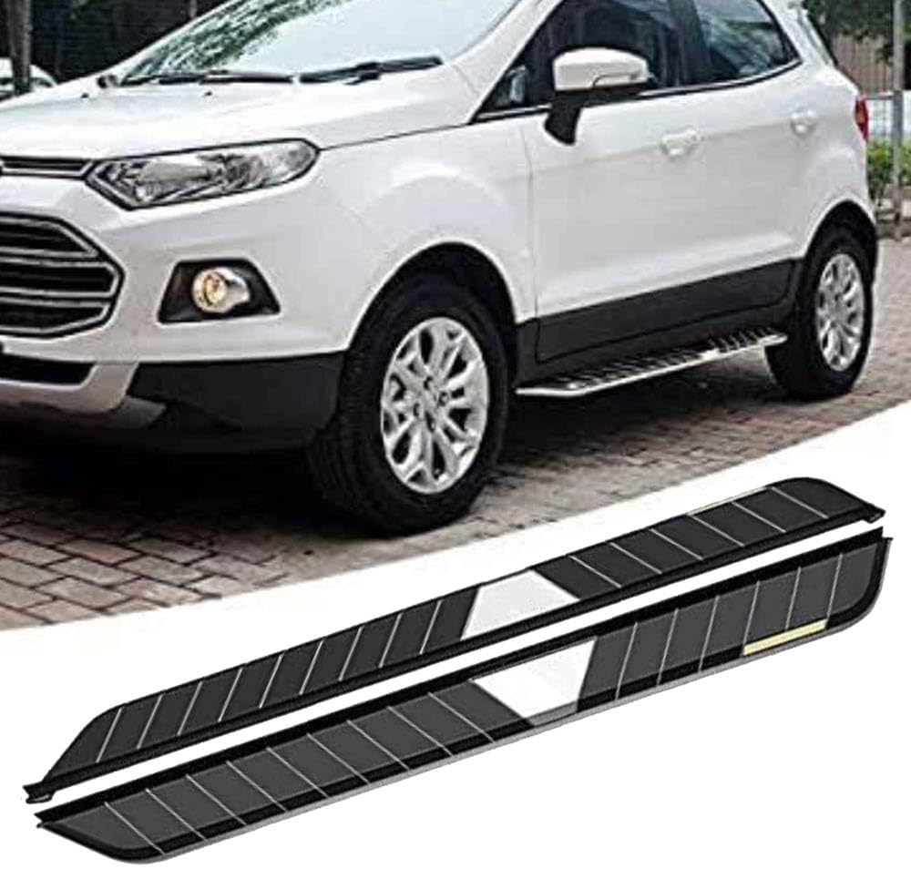 Auto Trittbretter Seitenschweller für Ford Ecosport 2013 2014 2015 2016-2020, Auto Seitenschweller Anticrash Seitentrittleistenpedale, Auto Seitenschürze Seitenrock Body Kit von QPDDFG