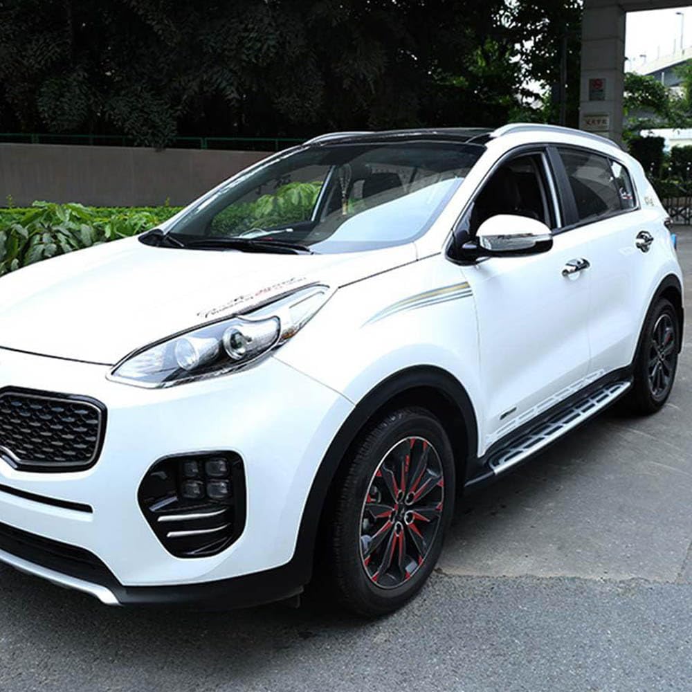 Auto Trittbretter Seitenschweller für KIA sportage 2016-2022, Auto Seitenschweller Anticrash Seitentrittleistenpedale, Auto Seitenschürze Seitenrock Body Kit von QPDDFG