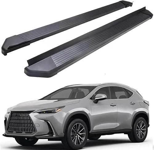 Auto Trittbretter Seitenschweller für Lexus NX NX250 NX350 NX350h NX450 2022 2023, Auto Seitenschweller Anticrash Seitentrittleistenpedale, Auto Seitenschürze Seitenrock Body Kit von QPDDFG