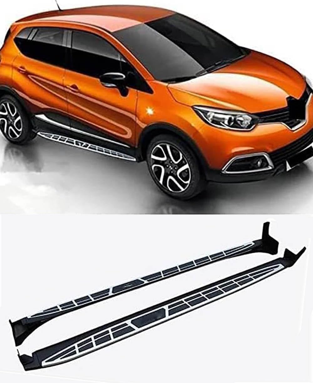 Auto Trittbretter Seitenschweller für Renault Captur 2014 2015 2016 2017 2018 2019 2020, Auto Seitenschweller Anticrash Seitentrittleistenpedale, Auto Seitenschürze Seitenrock Body Kit von QPDDFG