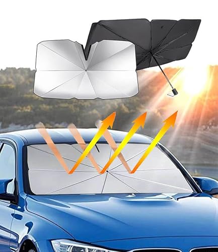 Sonnenschutz Auto Frontscheibe für Benz W212 Travel 2010-2016, Auto Sonnenschutz Frontscheibe Sonnenschirm UV-Schutz, Wärmeisolierung, Passt Meisten Autos,S 125 * 65cm von QPDDFG