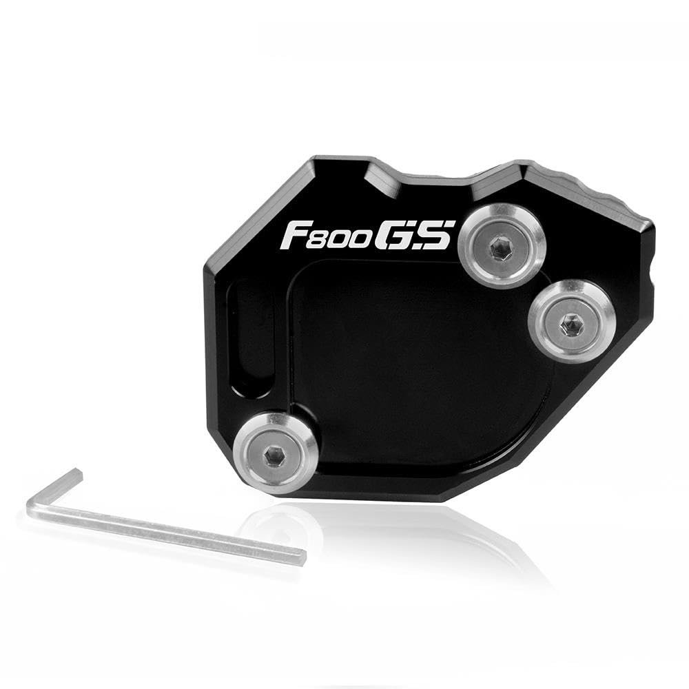 QPKRVUWS Motorrad Kickstand Für BM&W F800GS Abenteuer F800 GS ADV F 800 GS Motorrad CNC Kickstand Fuß Seite Stehen Verlängerung Pad Unterstützung Platte Vergrößern Basis von QPKRVUWS