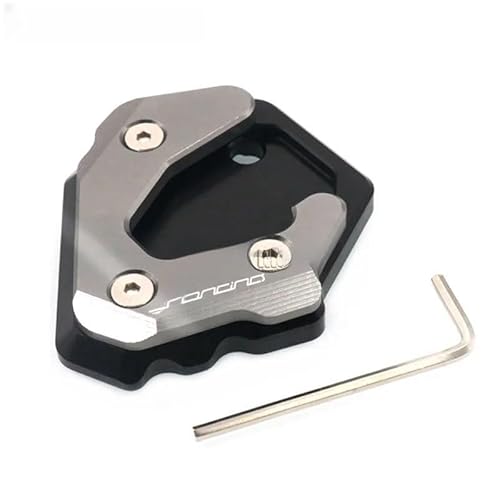 QPKRVUWS Motorrad Kickstand Für Benelli Leoncino 500 Leoncino500 BJ500 Motorrad CNC Kickstand Fuß Seitenständer Verlängerung Pad Stützplatte Vergrößern von QPKRVUWS