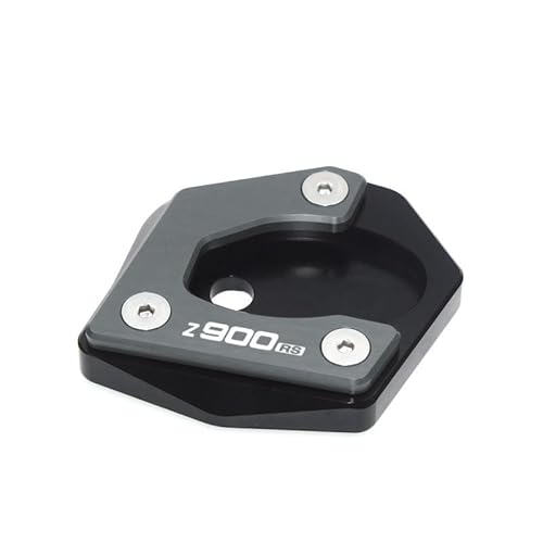 QPKRVUWS Motorrad Kickstand Für Kawasaki Z650 Z900 Z900RS 2017-2023 Motorrad CNC Kickstand Fuß Enlarger Seite Stehen Verlängerung Pad Unterstützung Platte von QPKRVUWS