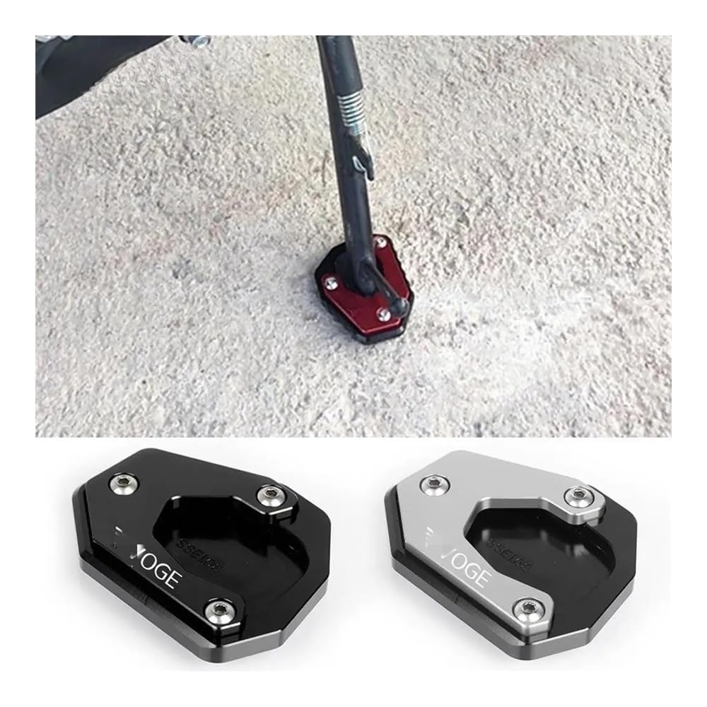 QPKRVUWS Motorrad Kickstand Für VOGE 525 DSX 525DSX DSX525 DSX 525 DS525X DS 525X Motorrad Zubehör Ständer Enlarger Seite Stehen Verlängerung Pad Platte von QPKRVUWS