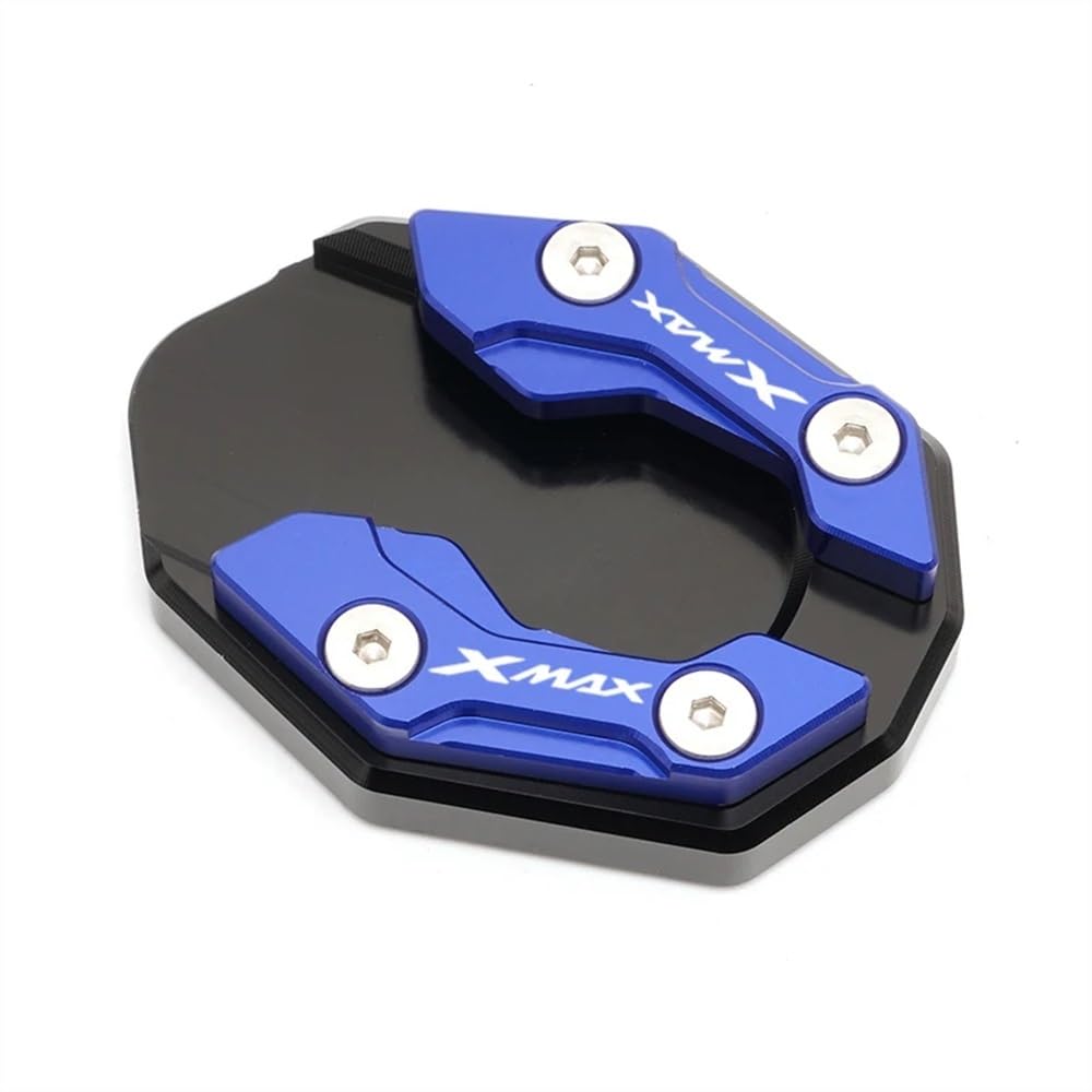 QPKRVUWS Motorrad Kickstand Für YAM&AHA XAMX300 Xmax 300 X-MAX 350 2015-2021 2020 2019 CNC Motorrad Kickstand Seitenständer Vergrößern Fußverlängerung Pad von QPKRVUWS