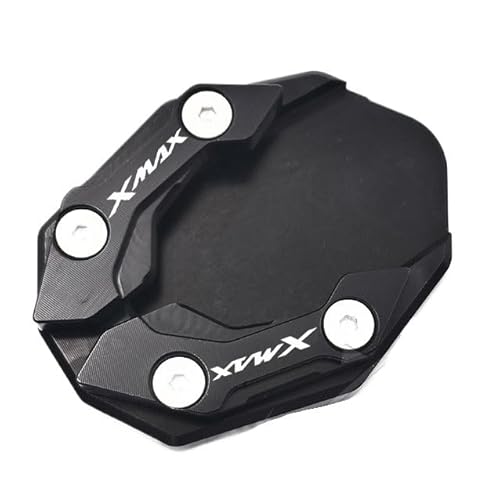 QPKRVUWS Motorrad Kickstand Für YAM&AHA Xmax 125 250 300 XMAX300 XMAX250 XMAX125 Motorrad CNC Ständer Fuß Seite Stehen Verlängerung Pad Unterstützung Platte Vergrößern von QPKRVUWS