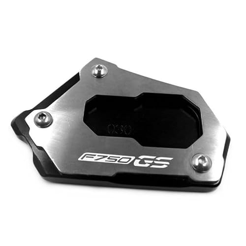 QPKRVUWS Motorrad Kickstand Motorrad CNC Kickstand Fuß Seitenständer Verlängerung Pad Stützplatte Vergrößern Für BM&W F850GS F750GS F850 F750 GS F 750 GS F 850 von QPKRVUWS