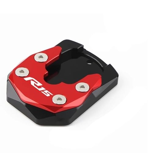 QPKRVUWS Motorrad Kickstand Motorrad CNC Ständer Fuß Seite Ständer Verlängerung Pad Unterstützung Platte Vergrößern Für YAM&AHA R15 YZF-R15 YZFR15 YZF V3/V4 2023 von QPKRVUWS