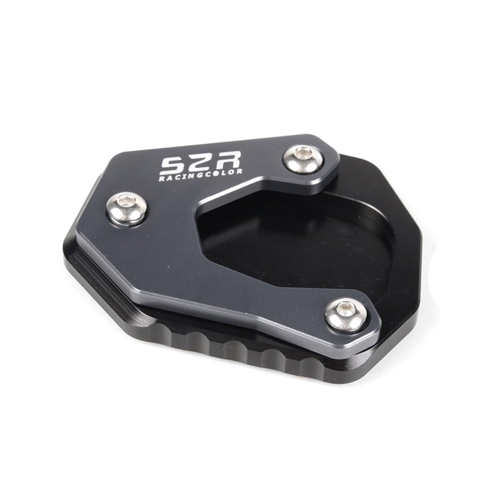 QPKRVUWS Motorrad Kickstand Motorrad Fuß Seite Stehen Pad Platte Ständer Enlarger Unterstützung Verlängerung Für VOGE 500DS 500R 650DS 500 R 650 DS Zubehör von QPKRVUWS