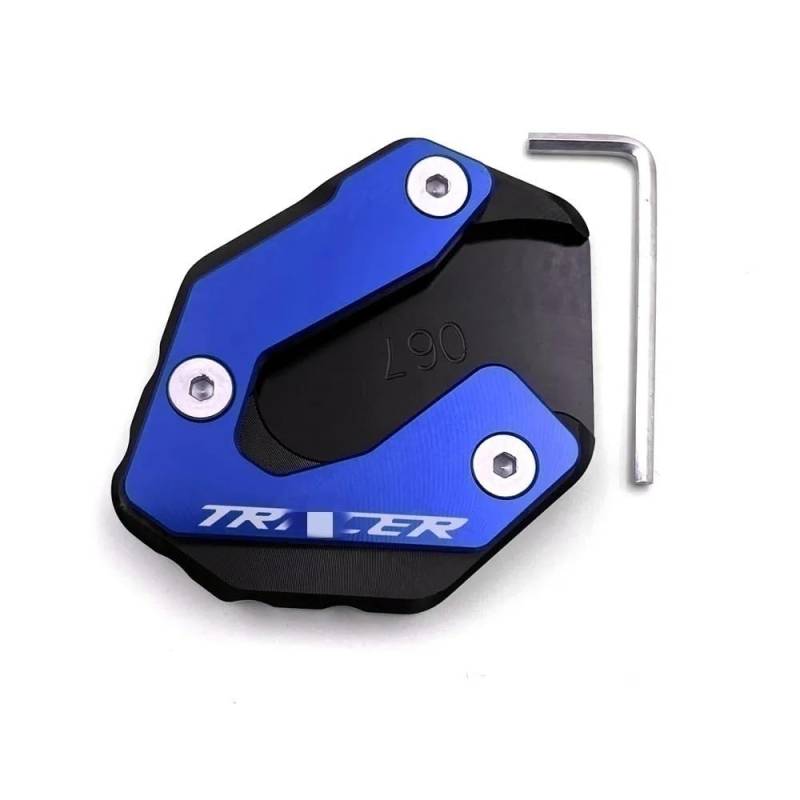 QPKRVUWS Motorrad Kickstand Motorrad Ständer Fuß Seite Stehen Verlängerung Pad Platte Für YAM&AHA MT-09 MT09 13-21 FZ09 Tracer900 Tracer 900 GT XSR900 15-21 von QPKRVUWS