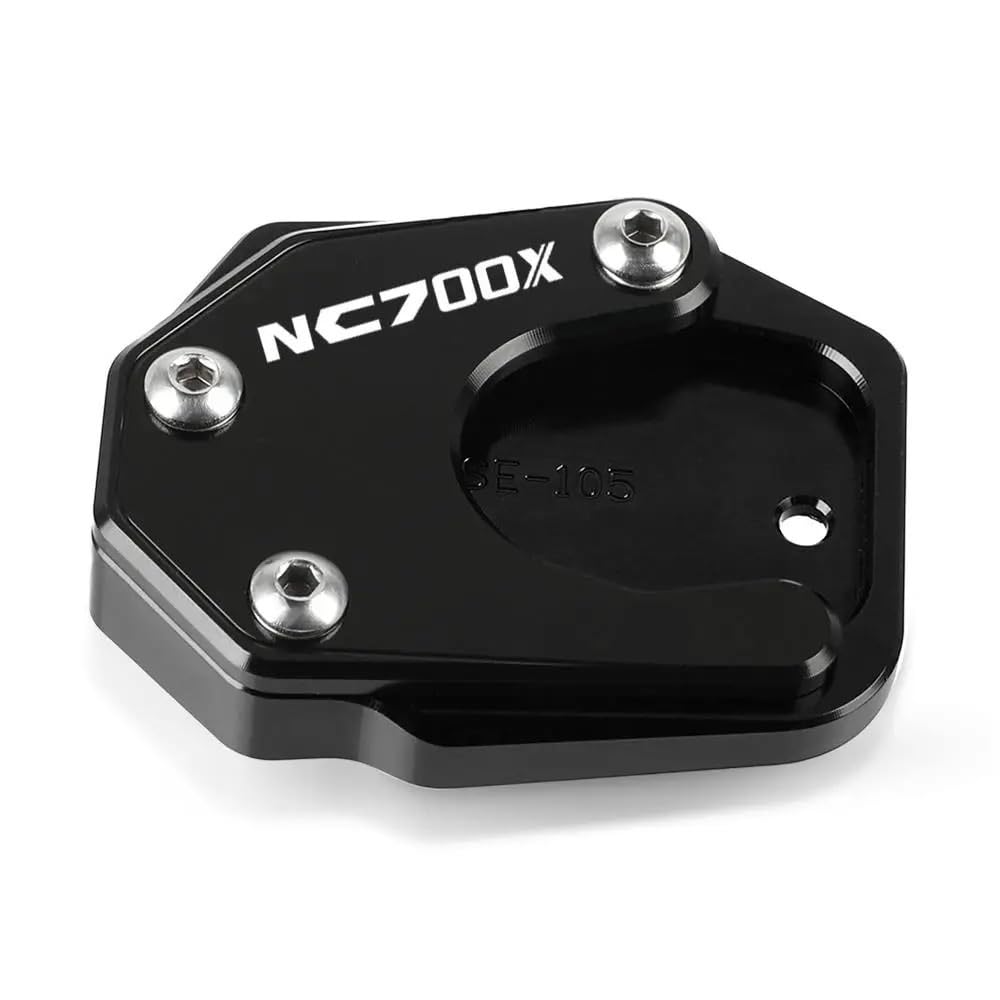 QPKRVUWS Motorrad Kickstand Motorrad Ständer Fuß Seite Stehen Verlängerung Pad Unterstützung Platte Vergrößern Für h&ond&a NC700S/X NC700 S NC700X 2012 2013 2014 2015 von QPKRVUWS