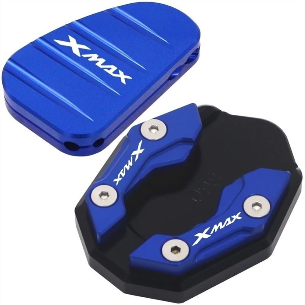 QPKRVUWS Motorrad Kickstand Motorrad Zubehör Ständer Seite Stehen Verlängerung Enlarger Pad Seite Halterung Für YAM&AHA Xmax X-MAX 125 250 300 400 XMAX300 von QPKRVUWS