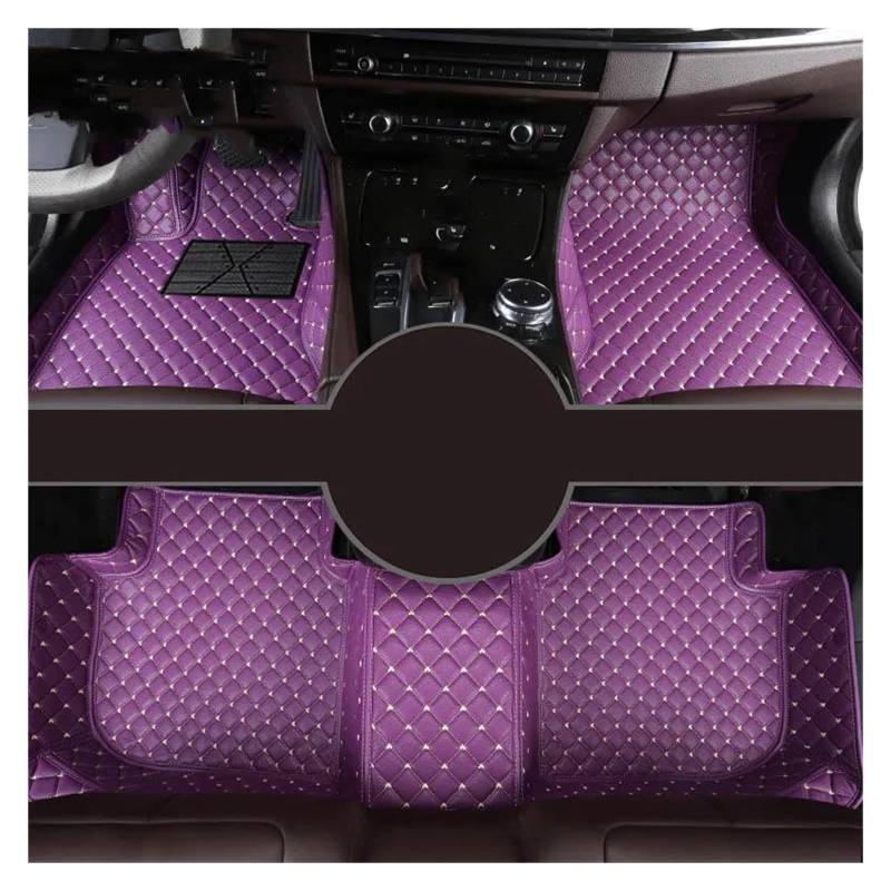 Autoteppiche LHD Für 4 Für Gran Coupe Für G26 2021 2022 2023 4 Türen Auto Interior Styling Zubehör Autofußmatten(Purple) von QPRPWHZI