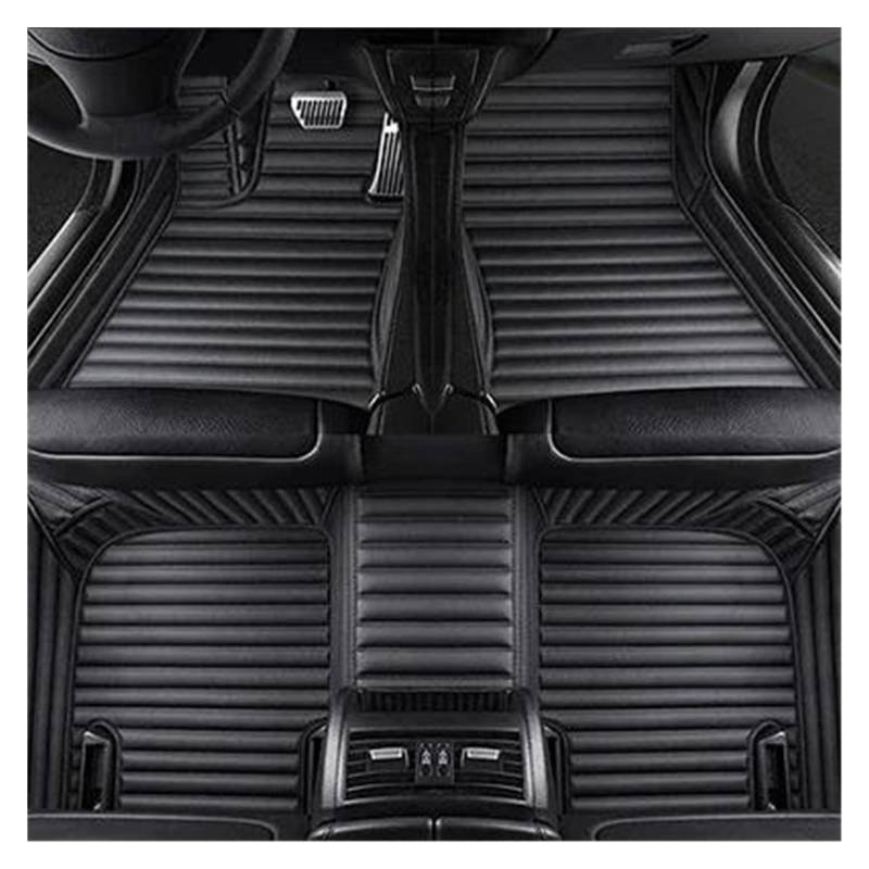 Autoteppiche LHD Für 7er-Serie Für E38 1994 1995 1996 1997 1998 1999 2000 2001 Innenausstattung Teppich Autofußmatten(All Black 5 Seat) von QPRPWHZI