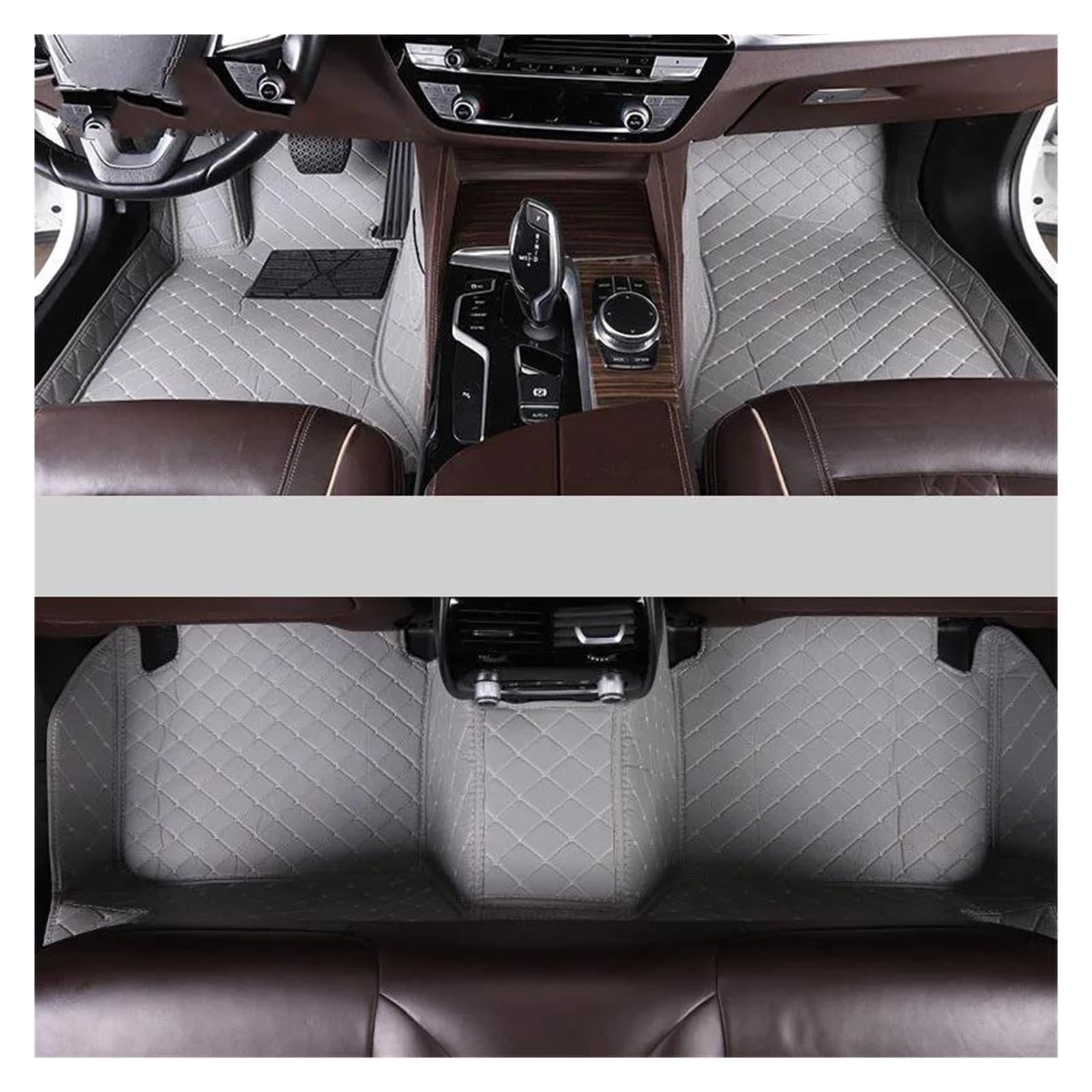 Autoteppiche LHD Für A4 Für B7 2004-2008 Anti-Slip Auto Interior Styling Anti-fouling Fußmatten Auto Innen Zubehör Autofußmatten(Gray) von QPRPWHZI