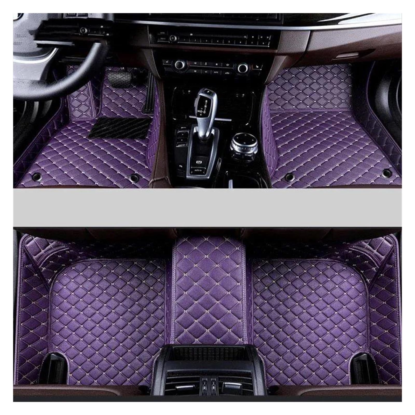 Autoteppiche LHD Für A4 Für B7 2004-2008 Anti-Slip Auto Interior Styling Anti-fouling Fußmatten Auto Innen Zubehör Autofußmatten(Purple) von QPRPWHZI