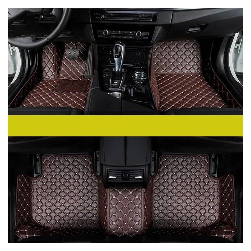 Autoteppiche LHD Für Hyundai Für Grandeur Für Azera 2005-2010 2011-2017 Anti-Slip Auto Zubehör Anti-fouling Fußmatten Autofußmatten(Black Red) von QPRPWHZI