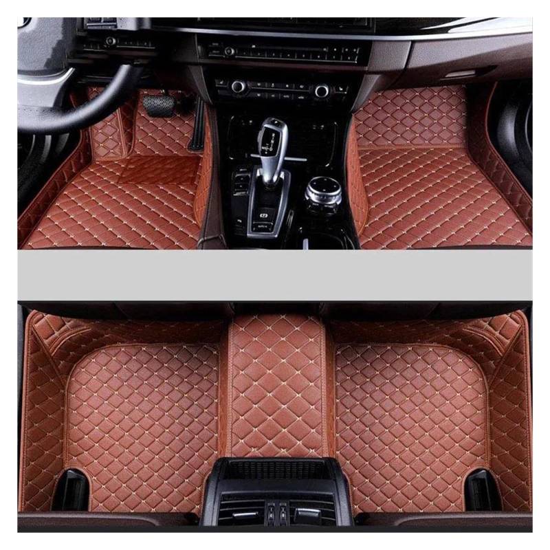 Autoteppiche LHD Für Infiniti Für QX50 2013-2020 2021 2022 2023 Anti-Slip Auto Interior Styling Anti-fouling Fußmatten Autofußmatten(Brown) von QPRPWHZI