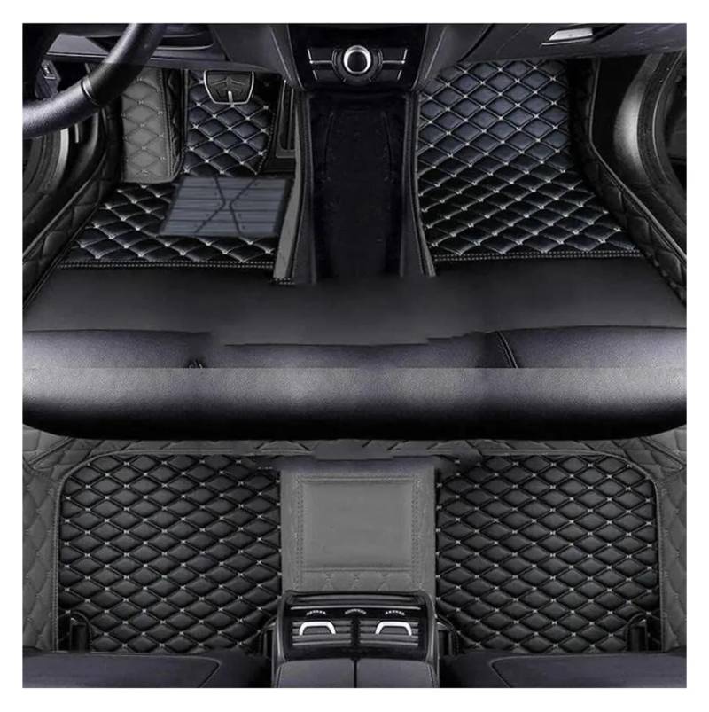 Autoteppiche LHD Für Kia Für EV9 2022 2023 Innen Zubehör Leder Auto Boden Matte Interior Styling Autofußmatten(Black Gary) von QPRPWHZI