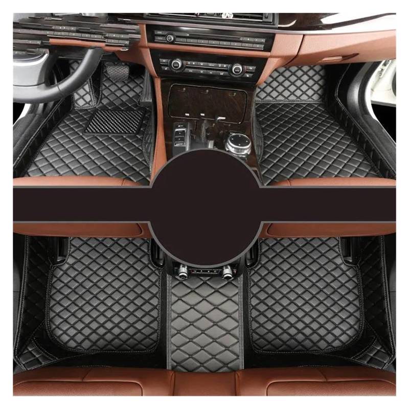 Autoteppiche LHD Für SsangYong Für Rexton 2001 2002 2003 2004-2018 Auto Interior Styling Teppiche Zubehör Autofußmatten(All Black) von QPRPWHZI