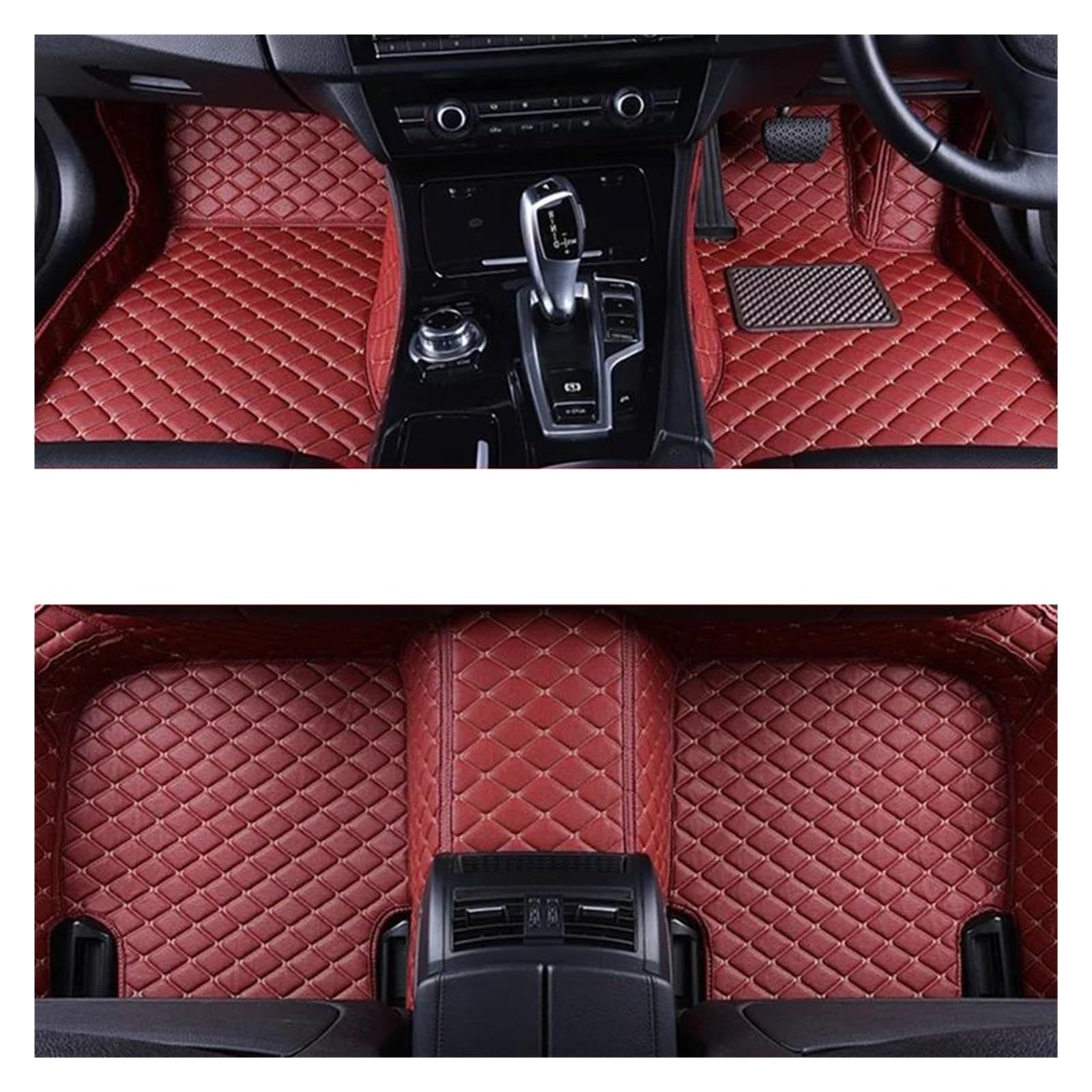 Autoteppiche RHD Für Qashqai Für J11 2014-2020 2021 2022 2023 Auto Innen Zubehör wasserdichte Fuß Matten Autofußmatten(RHD 3pcs Wine red) von QPRPWHZI